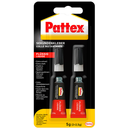 Artikelbild für Pattex Sekundenkleber 2x 2,5 g, 1 St., Artikelnummer 464638