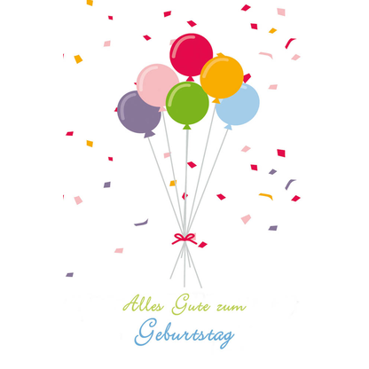 Artikelbild 2 für LUMA Geburtstagskarte Luftballon LU1604 DIN B6, 1 St., Artikelnummer 403152