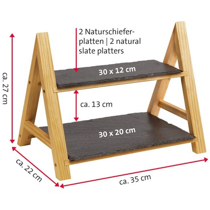 Artikelbild 4 für WESTMARK Etagere Tapas + Friends braun, 1 St., Artikelnummer 711501