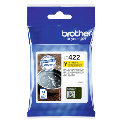 Artikelbild 2 für brother LC-422Y gelb Druckerpatrone, Artikelnummer 726204