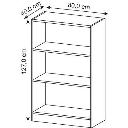 Artikelbild 2 für HAMMERBACHER Aktenregal 6500 lichtgrau 80,0 x 40,0 x 127,0 cm, 1 St., Artikelnummer 862401