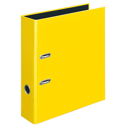 Artikelbild für AKTION: VELOFLEX VELOCOLOR® Ordner gelb Kunststoff 7,0 cm DIN A4, 1 St., Artikelnummer 805689
