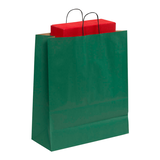 Artikelbild 1 für VP Papier-Tragetaschen Toptwist grün 40,0 x 45,0 cm, 50 St., Artikelnummer 229088