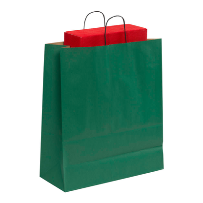 Artikelbild für VP Papier-Tragetaschen Toptwist grün 40,0 x 45,0 cm, 50 St., Artikelnummer 229088