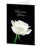 Artikelbild 1 für LUMA Trauerkarte weiße Rose LU1639 DIN B6, 1 St., Artikelnummer 404182