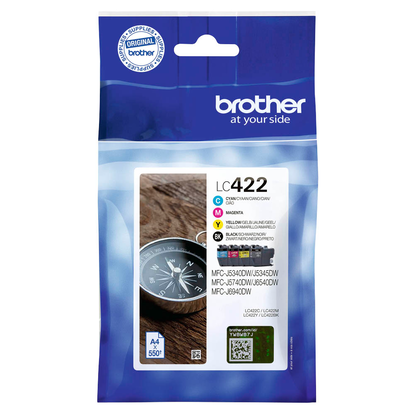 Artikelbild 2 für brother LC-422VAL schwarz, cyan, magenta, gelb Druckerpatronen, 4er-Set, Artikelnummer 726212