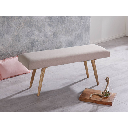 Artikelbild 2 für WOHNLING Sitzbank WL5.329 beige Stoff 117,0 cm, Artikelnummer 545261