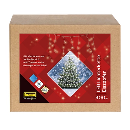 Artikelbild 10 für Idena 400er Eiszapfen LED Lichterkette transparent 10,3 m, 1 St., Artikelnummer 761803