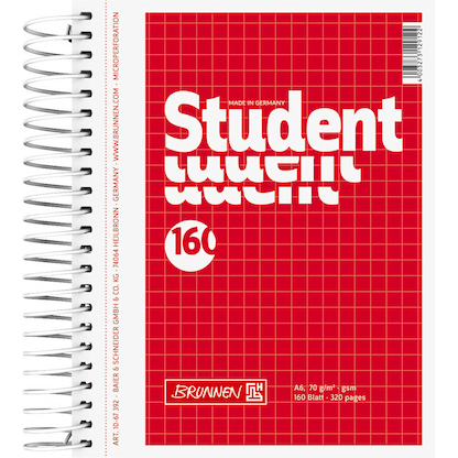Artikelbild 2 für BRUNNEN Collegeblock Student kariert DIN A6 ohne Rand, 1 Block, Artikelnummer 775563