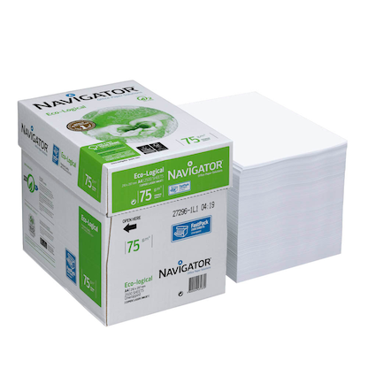 Artikelbild für NAVIGATOR Kopierpapier Eco-Logical DIN A4 75 g/qm 2.500 Blatt Maxi-Box, Artikelnummer 373944