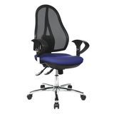 Artikelbild 1 für Topstar Bürostuhl Open Point SY Deluxe, OP290U G26 Stoff blau, Gestell chrom, Artikelnummer 514802