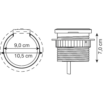 Artikelbild 2 für HAMMERBACHER 1-fach Tischsteckdose 2,0 m schwarz mit USB-Buchse, Artikelnummer 743142