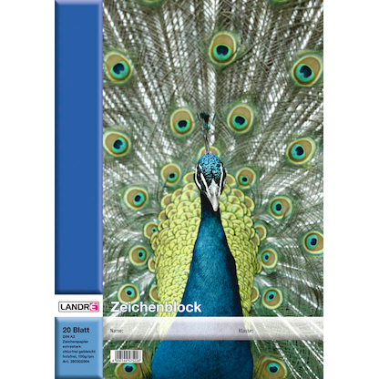 Artikelbild 2 für LANDRÉ® Zeichenblock DIN A3 100 g/qm, 20 Blatt, 1 Block, Artikelnummer 486314
