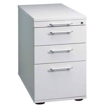 Artikelbild für HAMMERBACHER Gradeo Standcontainer lichtgrau 4 Auszüge Kunststoff-Relinggriff silber 42,8 x 80,0 x 72,0 - 76,0 cm, Artikelnummer 385914