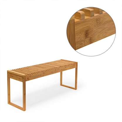 Artikelbild 3 für relaxdays Sitzbank 10019025_0 braun Holz 120,0 cm, Artikelnummer 372807