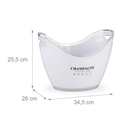 Artikelbild 7 für relaxdays Champagnerkühler weiß, Artikelnummer 472401