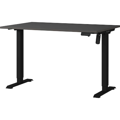 Artikelbild für GERMANIA Rovigo höhenverstellbarer Schreibtisch grafit rechteckig, T-Fuß-Gestell schwarz 120,0 x 80,0 cm, Artikelnummer 699799