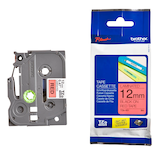 Artikelbild 1 für brother Schriftband TZe-431 TZE431, 12 mm, schwarz auf rot, 1 St., Artikelnummer 653345