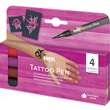 Artikelbild 1 für KREUL Tribals Tattoostifte farbsortiert 0,5 mm, 4 St., Artikelnummer 115679