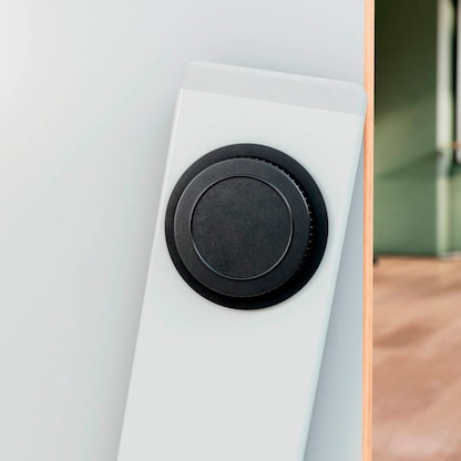 Artikelbild 16 für AKTION: LEITZ Ergo Compact höhenverstellbarer Schreibtisch weiß rechteckig abgerundet, T-Fuß-Gestell weiß 65,0 x 46,0 cm + GRATIS 2x LEITZ Notizbuch DIN A6 kariert, Artikelnummer 718696