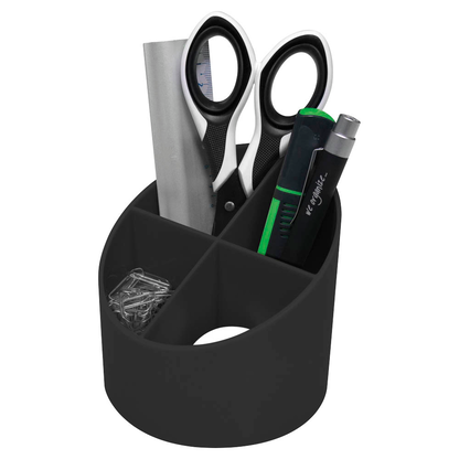Artikelbild für helit Stiftehalter the green cross schwarz Kunststoff 4 Fächer 11,0 x 11,0 x 10,5 cm, Artikelnummer 823793