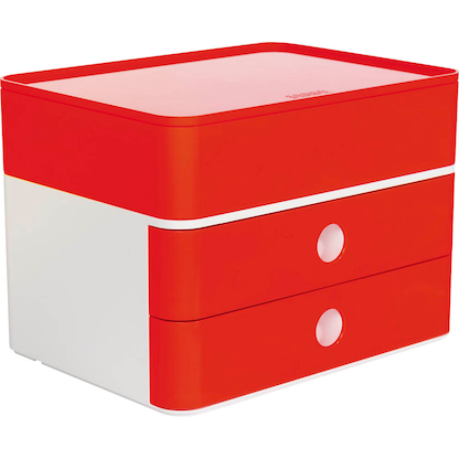 Artikelbild für HAN Schubladenbox Smart Box plus ALLISON rot 1100-17D, DIN A5 mit 3 Schubladen, 1 St., Artikelnummer 965400
