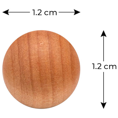 Artikelbild 2 für ALLboards Kugel Magnet braun, Holz 2,0 x 2,0 cm, 6 St., Artikelnummer 503528