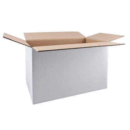 Artikelbild für Nestler Wellpapp-Faltkartons 2-wellig weiß 61,3 x 36,3 x 37,8 cm Außenmaß, 20 St., Artikelnummer 598599