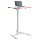 Artikelbild 1 für LEITZ Ergo Compact höhenverstellbarer Schreibtisch weiß rechteckig, A-Fuß-Gestell weiß 65,0 x 46,0 cm, Artikelnummer 642399