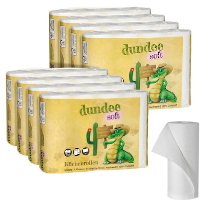 Artikelbild für dundee Küchenrollen 3-lagig, 32 Rollen, Artikelnummer 528616