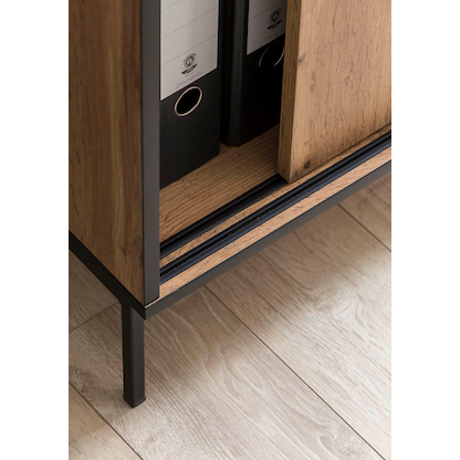 Artikelbild 9 für MÖBELPARTNER Schiebetürenschrank 2000, 701516 landhaus-eiche 2 Fachböden 100,1 x 41,0 x 96,6 cm, Artikelnummer 183964