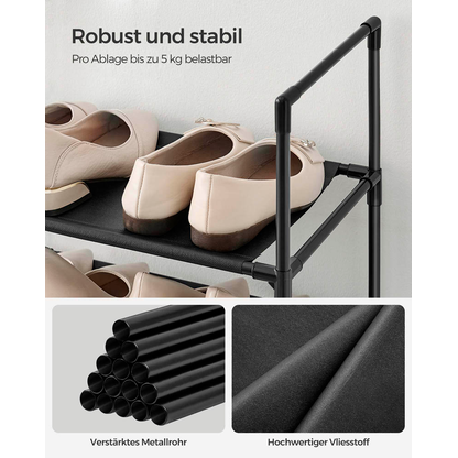 Artikelbild 8 für SONGMICS Schuhregal schwarz 33,0 x 33,0 x 173,0 cm, 1 St., Artikelnummer 260939