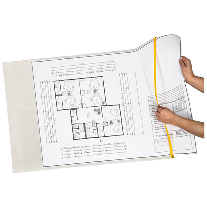 Artikelbild 2 für EICHNER Planschutztaschen DIN A1 transparent/gelb, 10 St., Artikelnummer 322174