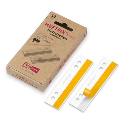 Artikelbild für VELOFLEX Heftstreifen, selbstklebend HEFTFIX®pure weiß Kunststoff, 50 St., Artikelnummer 337883