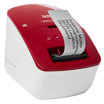Artikelbild für brother QL-600R Etikettendrucker weiß, rot, Artikelnummer 873481