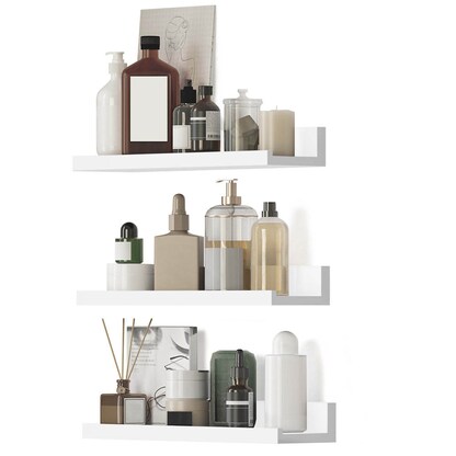 Artikelbild 2 für SONGMICS Wandregale weiß 38,0 x 10,0 x 2,0/5,0 cm, 1 St., Artikelnummer 262529