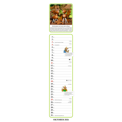 Artikelbild 11 für Streifenkalender Onkel Florians Gartenkalender 2026, 1 St., Artikelnummer 551529