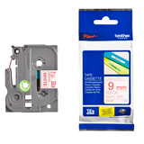 Artikelbild 1 für brother Schriftband TZe-222 TZE222, 9 mm, rot auf weiß, 1 St., Artikelnummer 653147