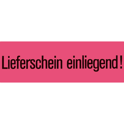 Artikelbild für HERMA Warnetiketten 6754 rot »Lieferschein einliegend!« 39,0 x 118,0 mm, 1.000 Etiketten , Artikelnummer 536932