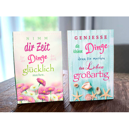 Artikelbild 4 für LUMA Aufstellkarte Nimm dir Zeit... LU-AUFSTELLKARTE_03 Schrift DIN B6, 1 St., Artikelnummer 321097