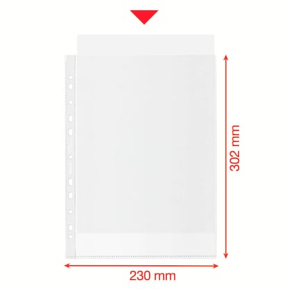 Artikelbild 2 für Esselte Prospekthüllen DIN A4 transparent genarbt 0,07 mm, 100 St., Artikelnummer 304487