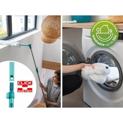 Artikelbild 5 für LEIFHEIT Staubwischer SUPERDUSTER XL weiß/türkis Kunststoff 12,0 cm breit, Artikelnummer 724787