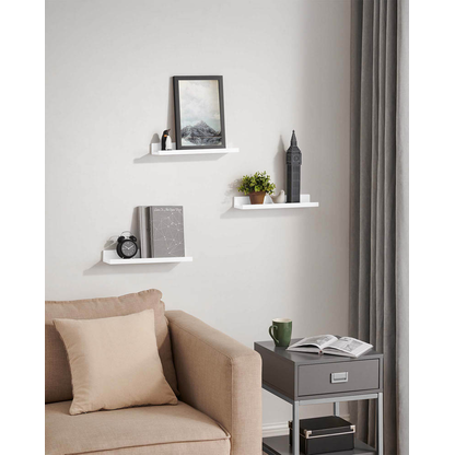 Artikelbild 3 für SONGMICS Wandregale weiß 38,0 x 10,0 x 2,0/5,0 cm, 1 St., Artikelnummer 262529