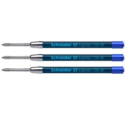 Artikelbild für Schneider Express 735 Kugelschreiberminen M blau, 3 St., Artikelnummer 578906
