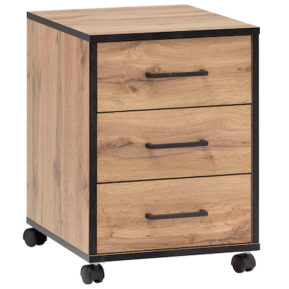 Artikelbild für MÖBELPARTNER 2000 Rollcontainer landhaus-eiche 3 Auszüge 40,2 x 39,0 x 57,0 cm, Artikelnummer 183952