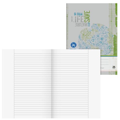 Artikelbild für BRUNNEN Schulheft Recycling Lineatur 25 liniert DIN A4 Außenrand, 16 Blatt, 1 St., Artikelnummer 162931