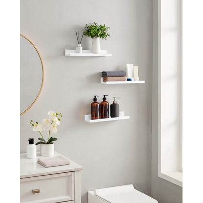 Artikelbild 5 für SONGMICS Wandregale weiß 38,0 x 10,0 x 2,0/5,0 cm, 1 St., Artikelnummer 262529