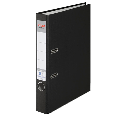 Artikelbild für herlitz maX.file nature plus Ordner schwarz Karton 5,0 cm DIN A4, 1 St., Artikelnummer 474148