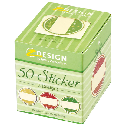 Artikelbild 2 für AVERY Zweckform Aufkleber Sterne, 50 Etiketten, Artikelnummer 723657