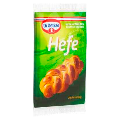 Artikelbild für Dr. Oetker Hefe für 2kg 4x 7,0 g, 4 St., Artikelnummer 802882